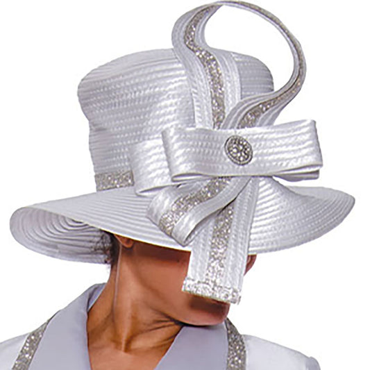 GMI 9872-WHT-H-QS Womens Church Hat