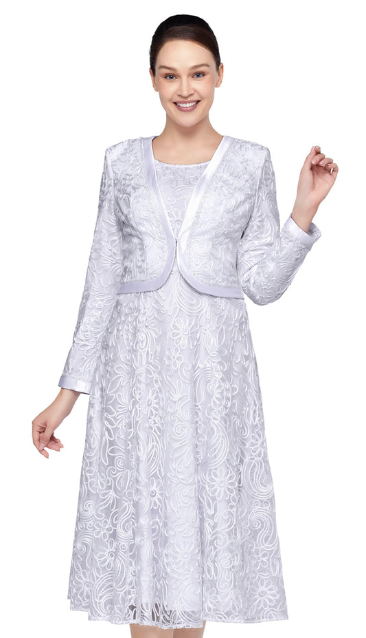 Nina Nischelle 3637-WHT Church Dress