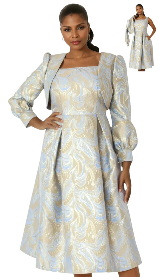 Tally Taylor 4889-BLU Church Dress