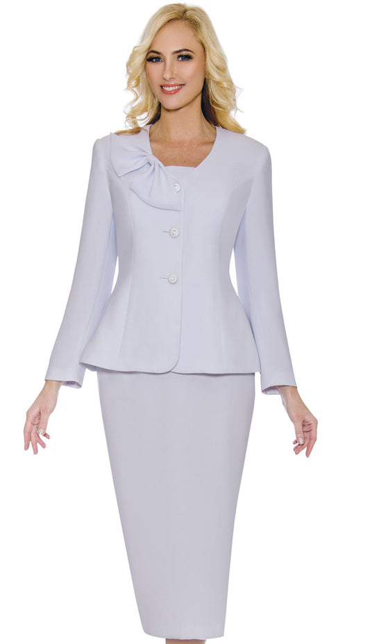 Giovanna 0653-WHT Womens Church Suit
