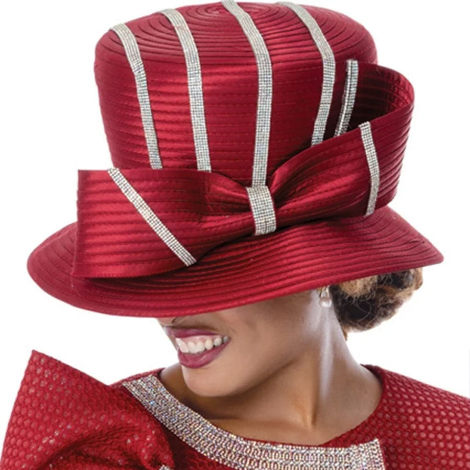 Dorinda Clark Cole 402022-RED-H-IH Church Hat
