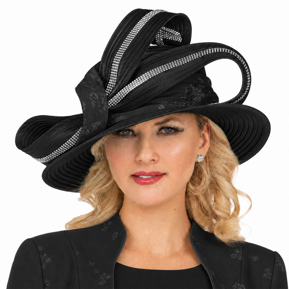 Giovanna HG1154-BLK Church Hat