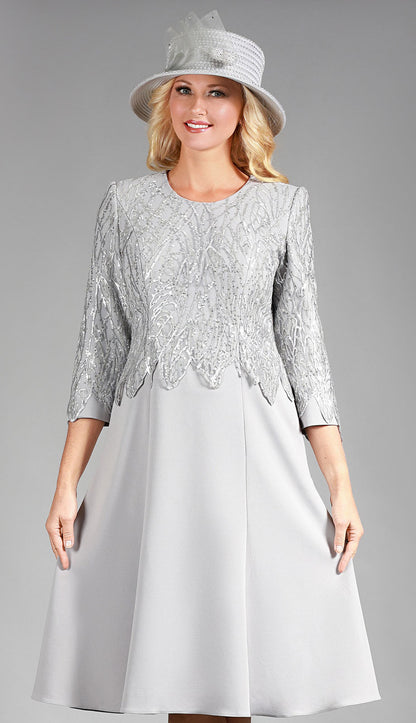 Giovanna D1681-SLV Church Dress