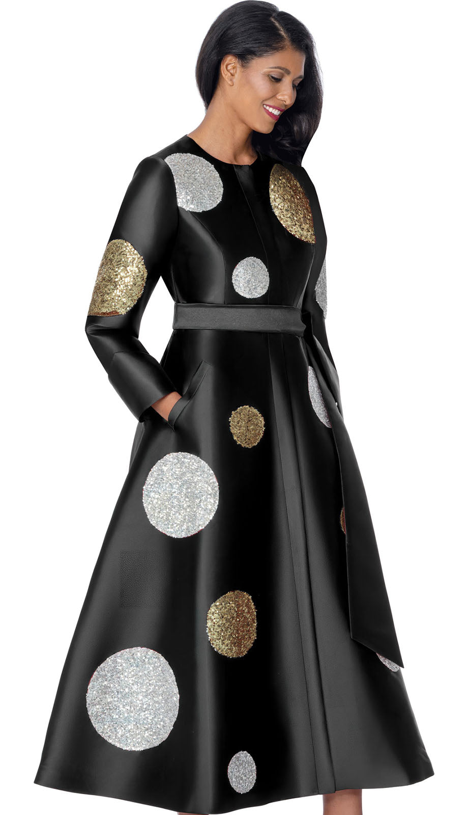 Nubiano 101041-BLK Church Dress