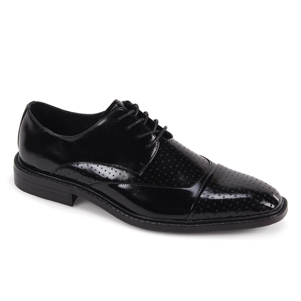 Giovanni Alford-BLK Leather Shoes