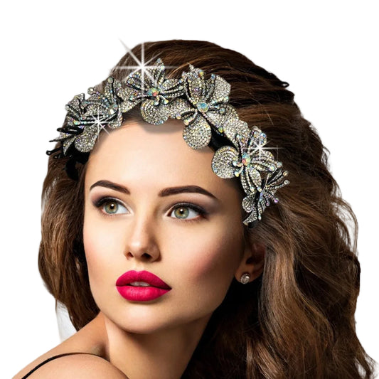 FA3071 TIARA-AB Church Fascinator
