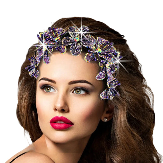 FA3071 TIARA-PUR Church Fascinator