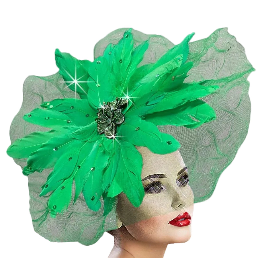 MANDARIN FA3200-EM Church Fascinator
