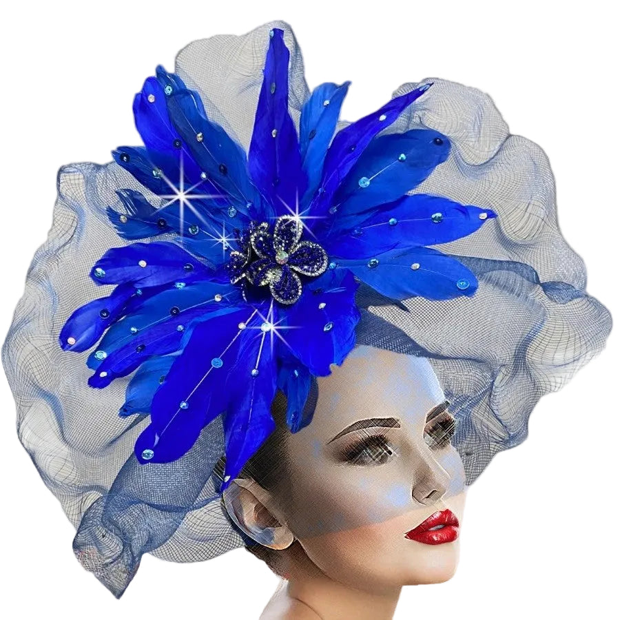 MANDARIN FA3200-RO Church Fascinator
