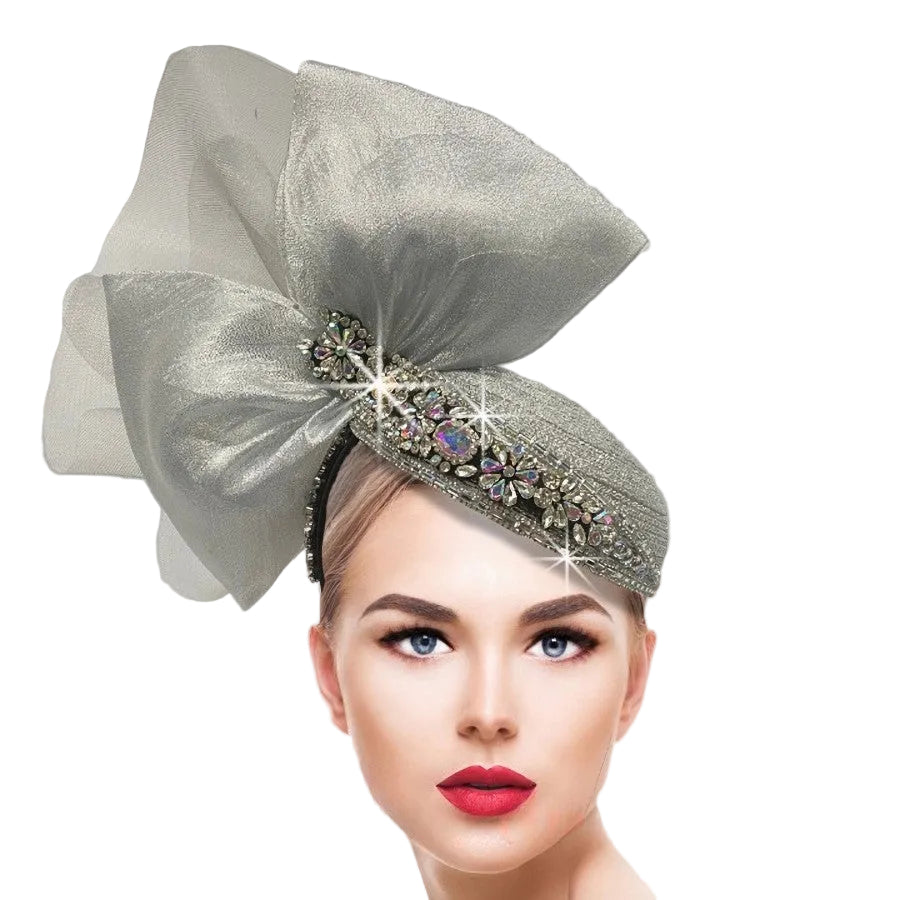 STARDOM FA3219-SI Church Fascinator