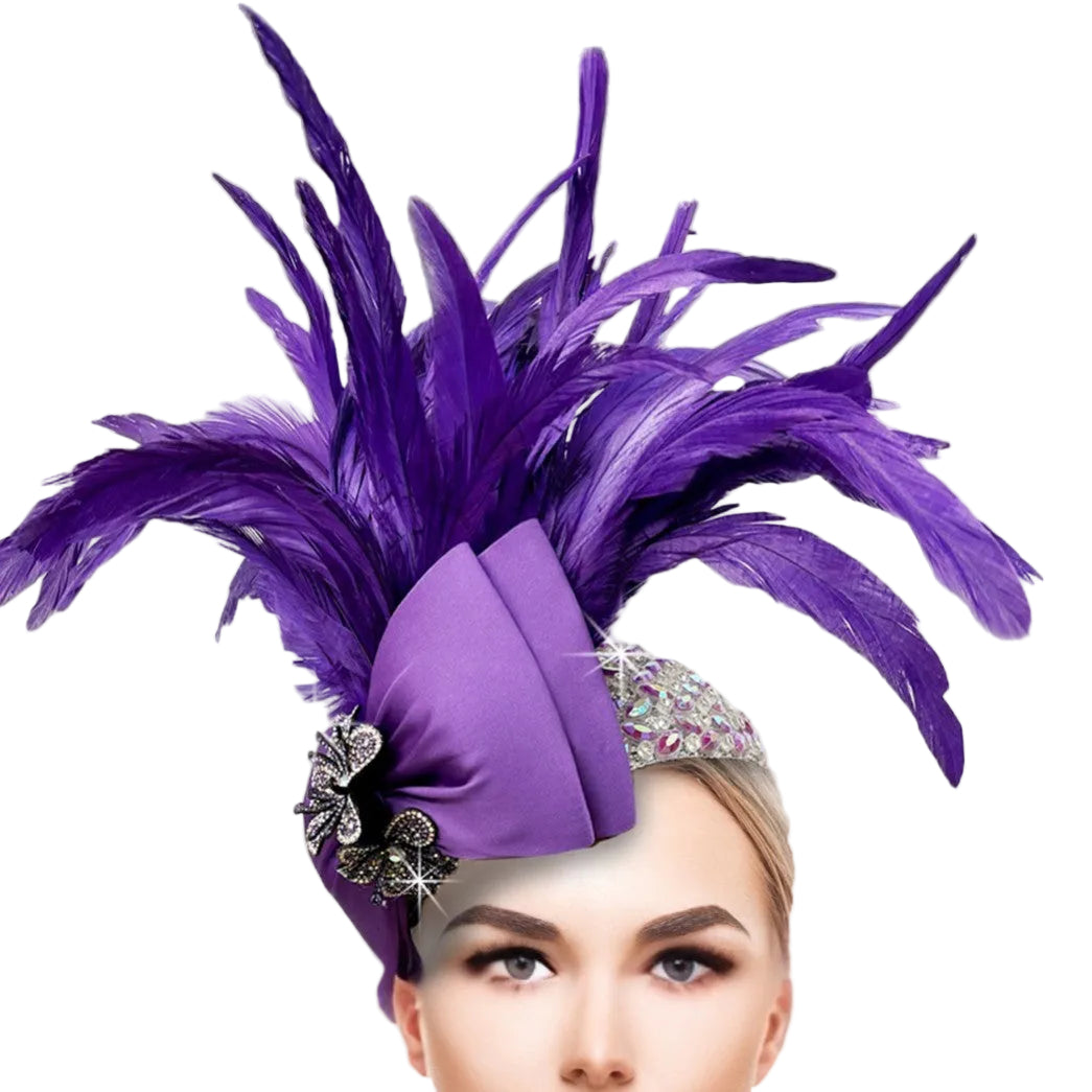 COCKATOO FA3220-PU Church Fascinator