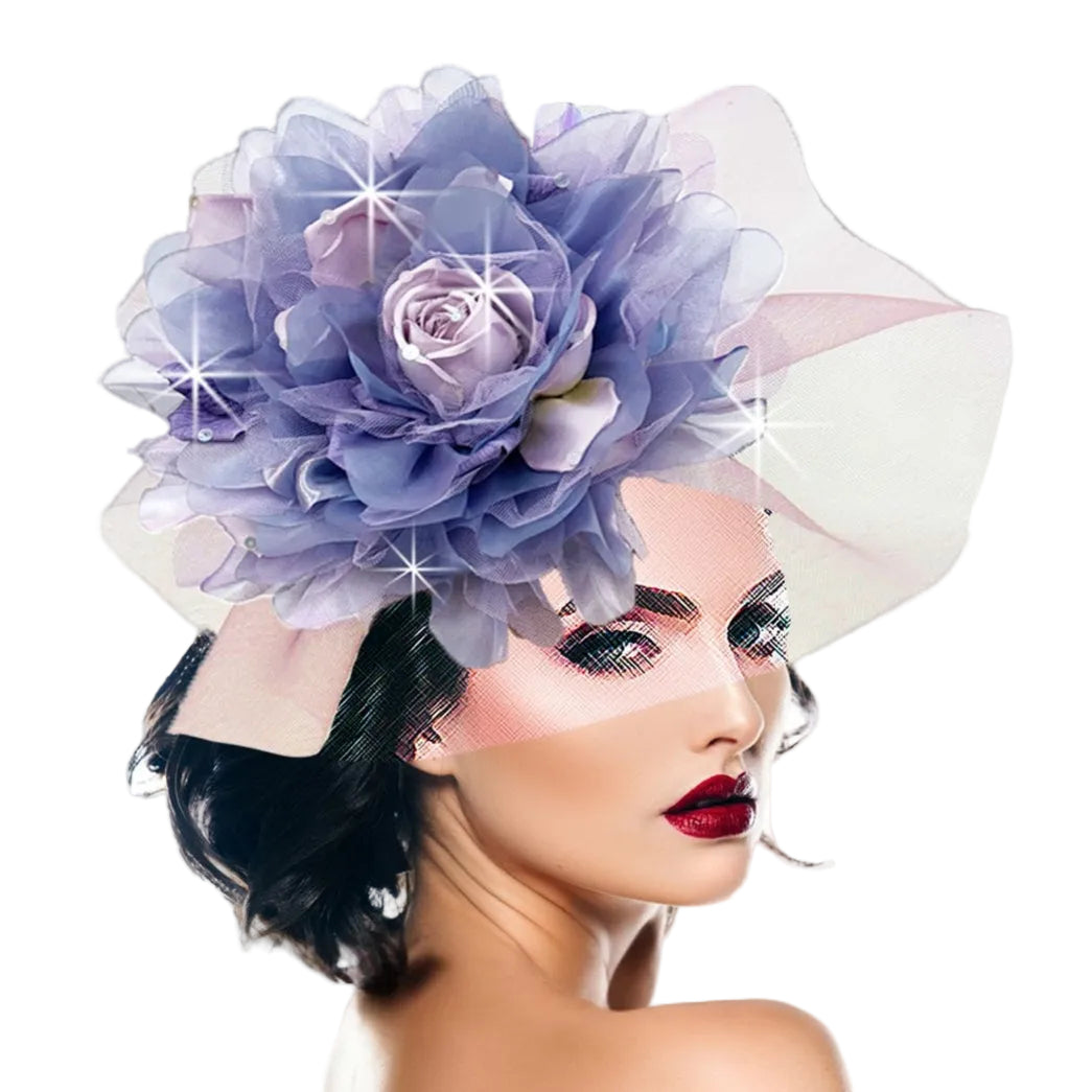 FA3483 POSY-Lilac Church Fascinator