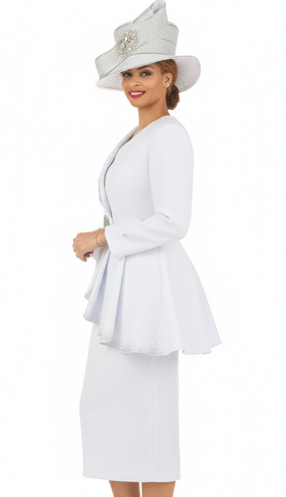 Giovanna G1183-WHT Church Suit