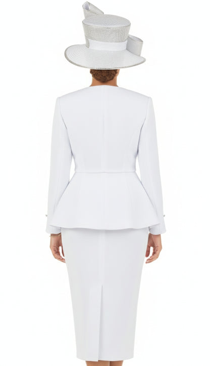 Giovanna G1183-WHT Church Suit
