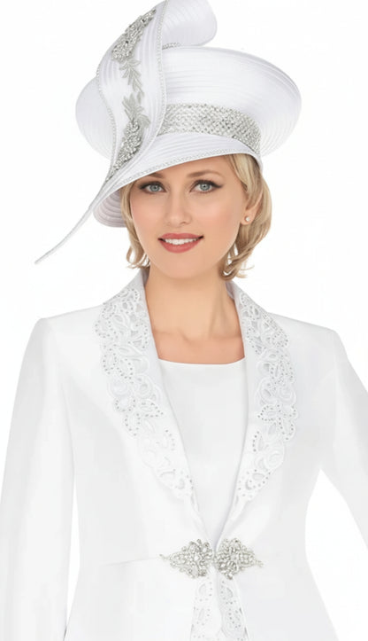 Giovanna G1316-WHT Womens Church Suit