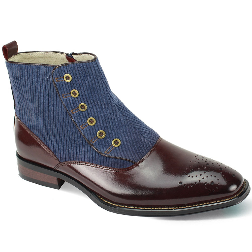Giovanni Leather Dress Shoes-KENDRICK-BURG-NVY