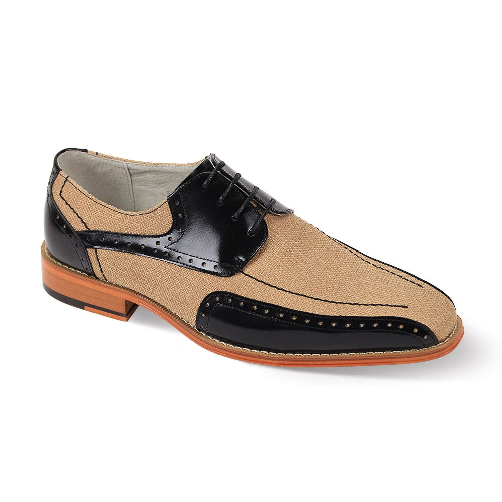 Giovanni SIMON-BLK-TAN Shoes
