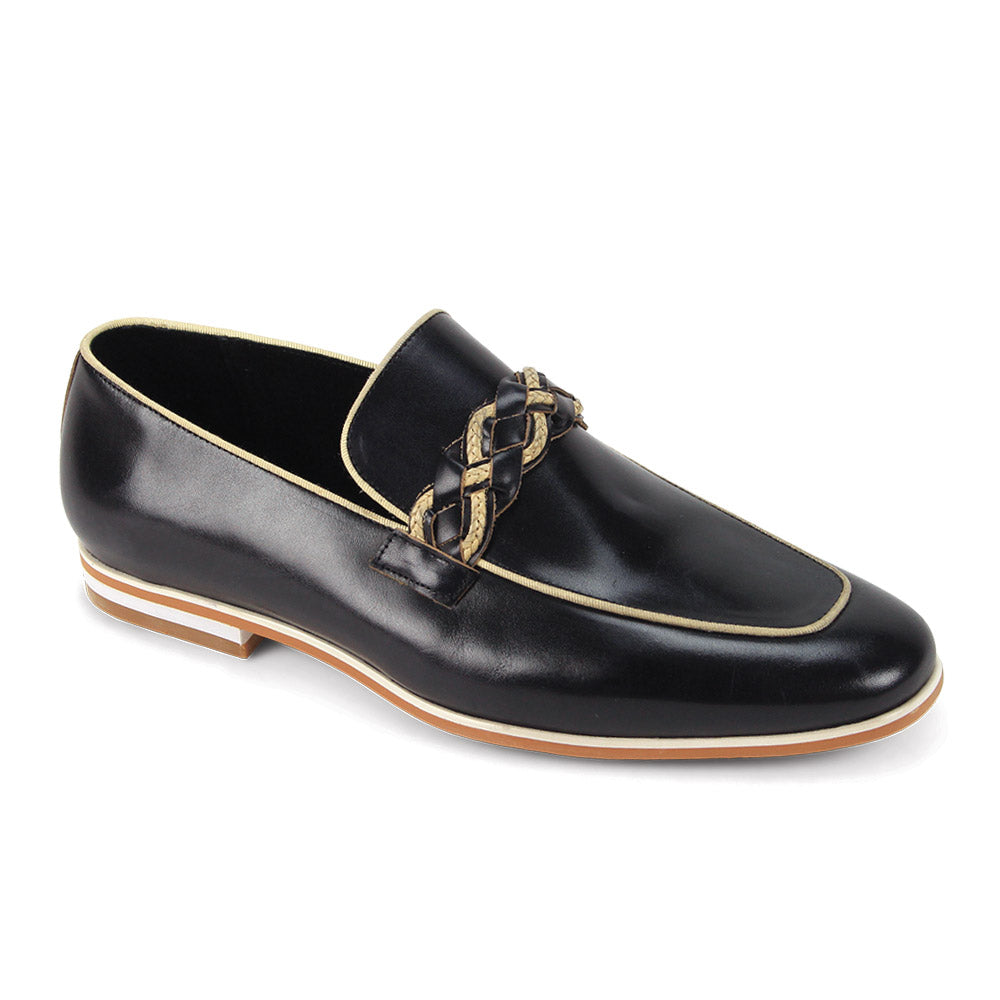 Giovanni TUDOR-BLK Leather Shoes