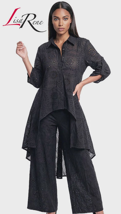 Lisa Rene 3367-BLK Church Suit