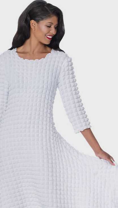 Divine Casuals DC2031-WHT Church Dress