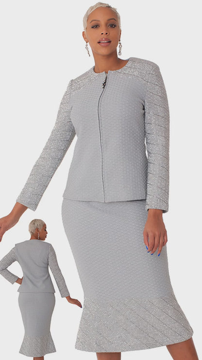 Liorah 7304 Knit Skirt Church Suit