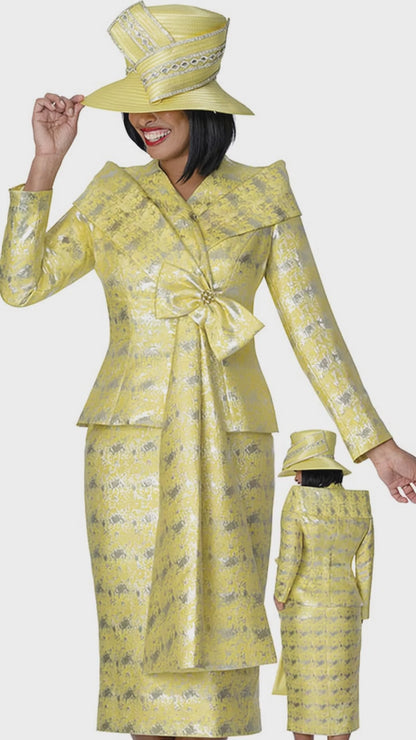 GMI G401722-YLW-QS Church Suit