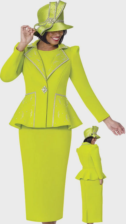 GMI 402003-GRN-QS Church Suit