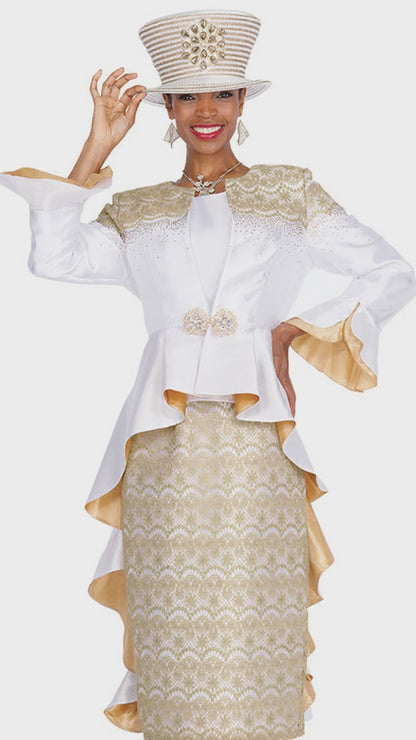Champagne Italy 6102-QS Church Suit