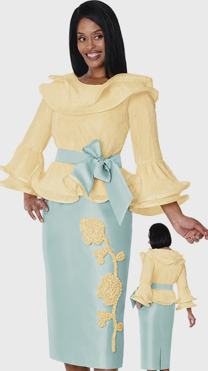 Stellar Looks SL600893-YWA-QS Church Suit