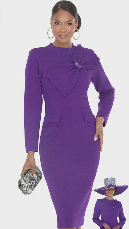 Donna Vinci 13479-PUR-H Church Hat