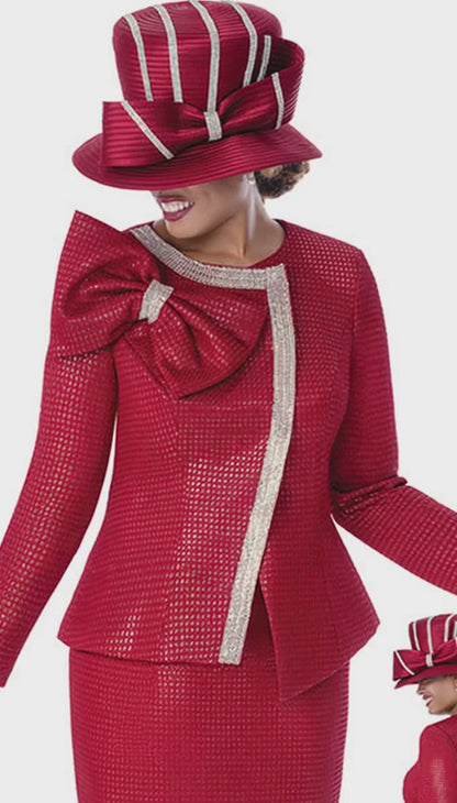 GMI 402022-RED-QS Church Suit