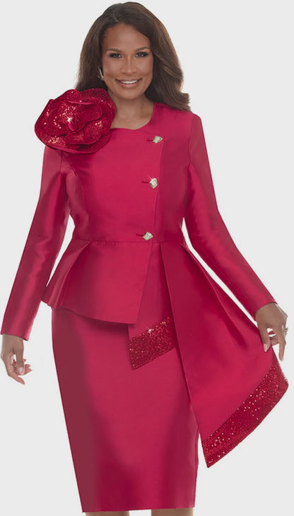 Lisa Rene 66972-RED-QS Church Suit