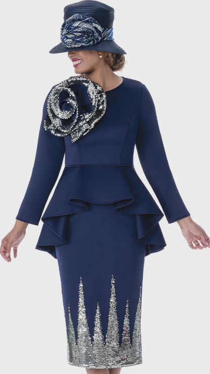 GMI 402112-NVY Church Suit