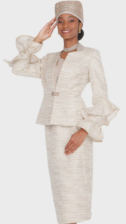 Elite Champagne 6051-H Church Hat
