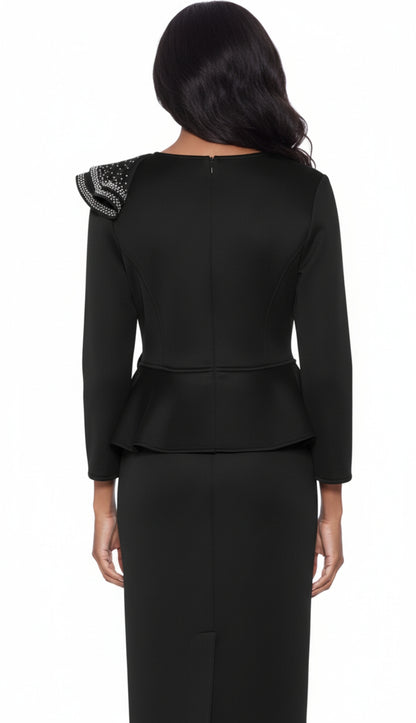 Stellar Looks SL600461-BLK-QS Church Suit