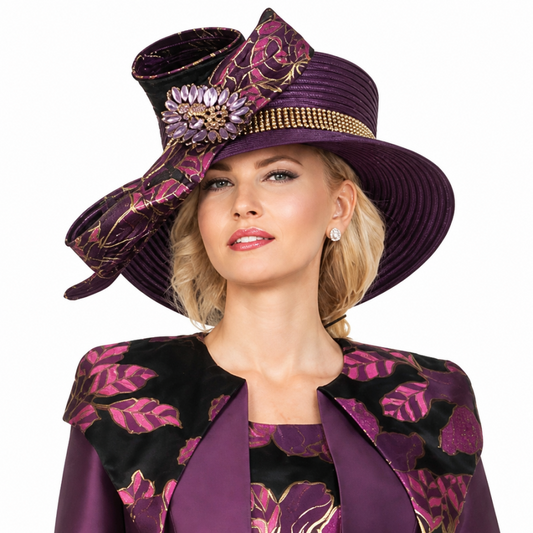Giovanna G1341-PWB-H Church Hat