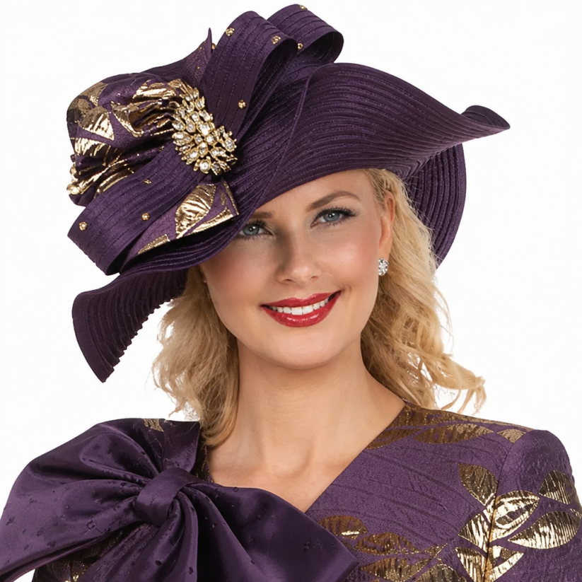 Giovanna G1340-EWG-H Church Hat