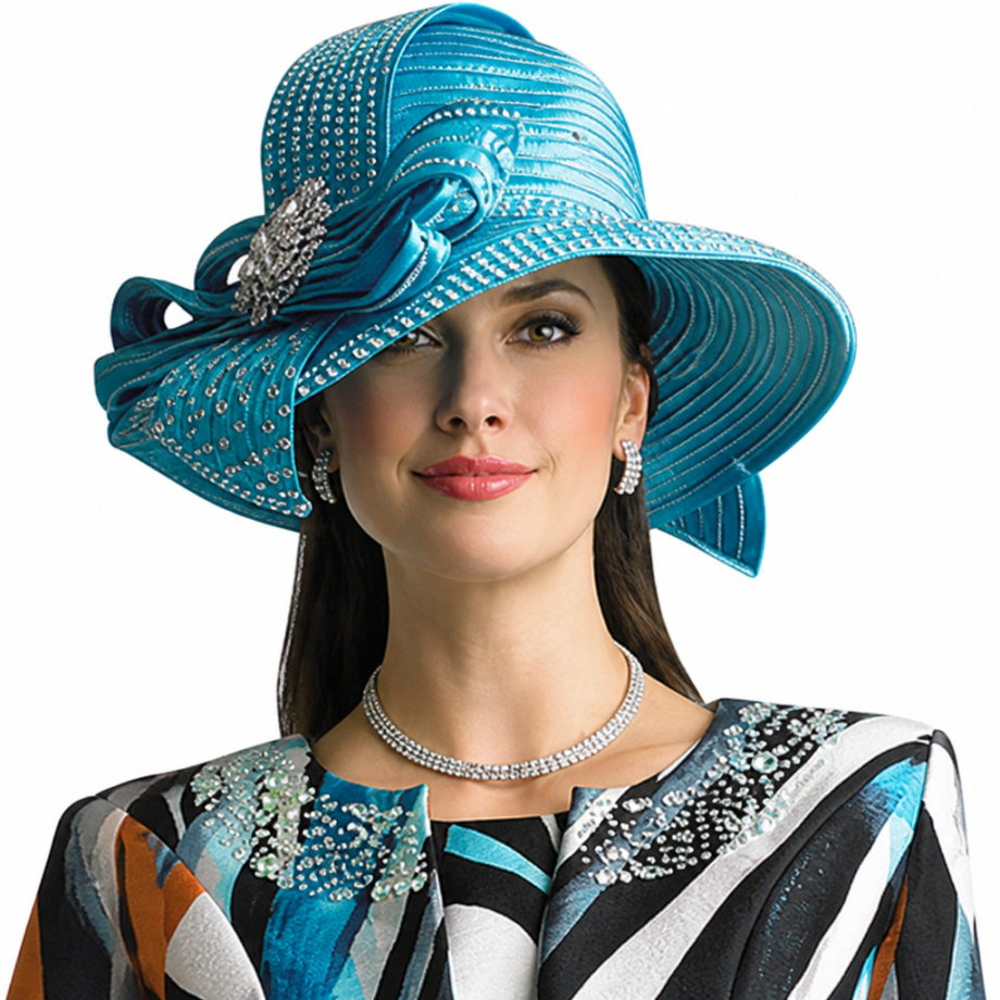 Lily And Taylor 3800-BWM-H Church Hat