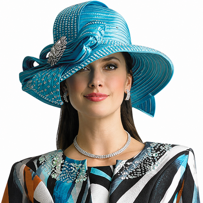 Lily And Taylor 3800-BWM-H Church Hat