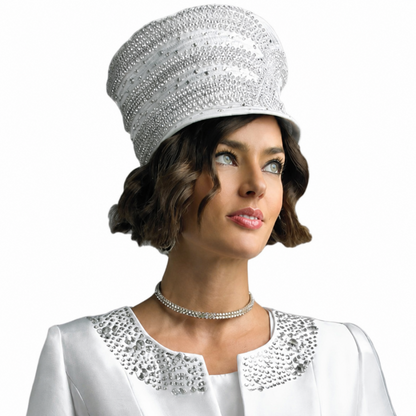 Lily And Taylor 3800-WHT Church Hat