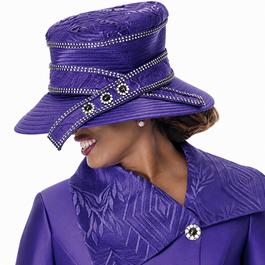 GMI 402012-PUR-H Church Hat
