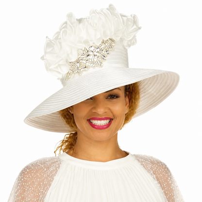 Giovanna D2456-OFW-H Church Hat