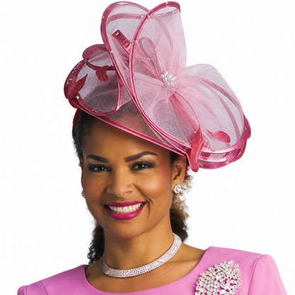 Lily And Taylor 4154-RSE-H Church Hat