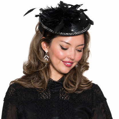 Lily and Taylor 5037-BLK-H Church Hat
