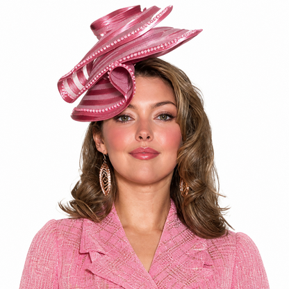 Lily and Taylor 5091-PNK-H Church Hat