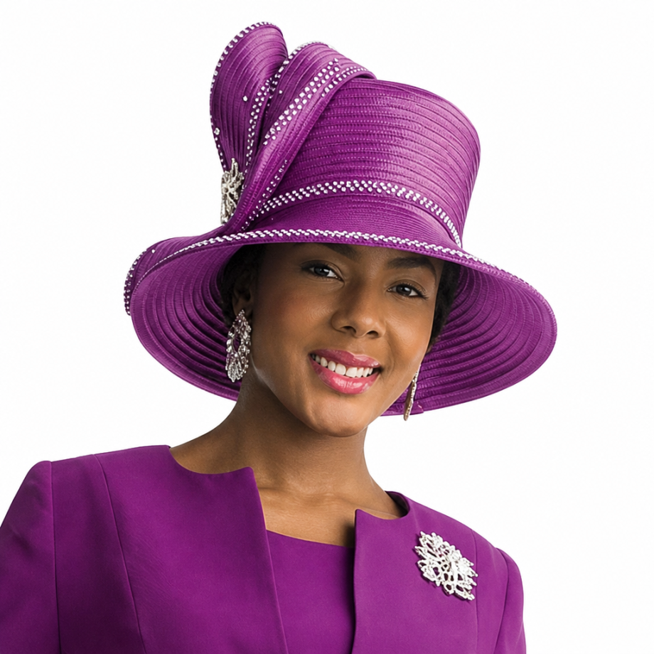 Lily And Taylor 4272-MAG-H Church Hat