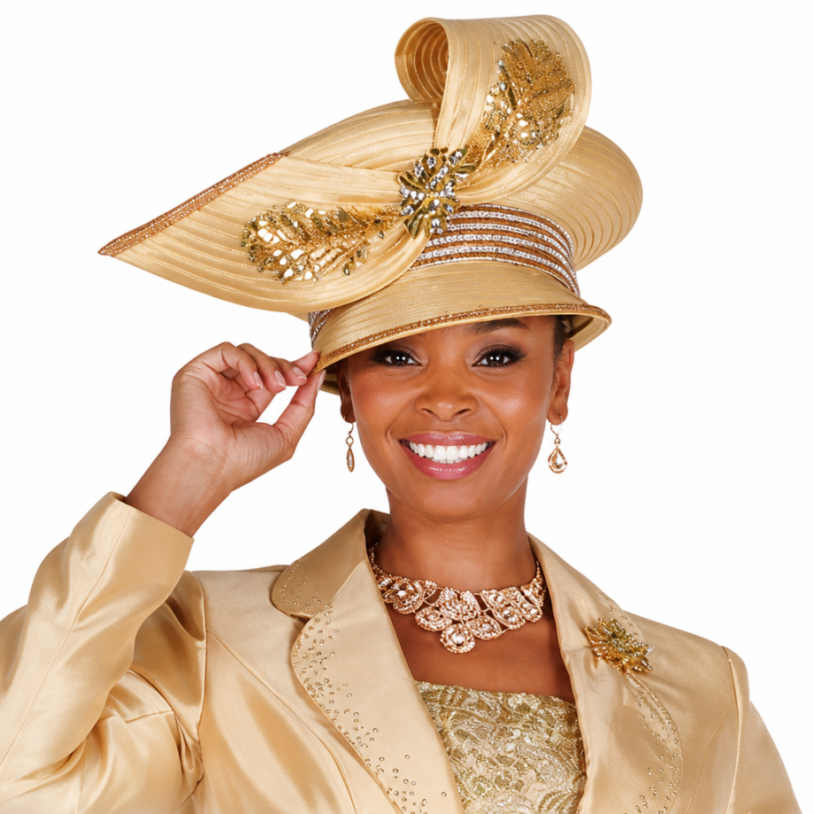 Champagne Italy H6413 Church Hat