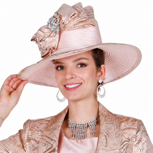 Champagne Italy H6103 Church Hat