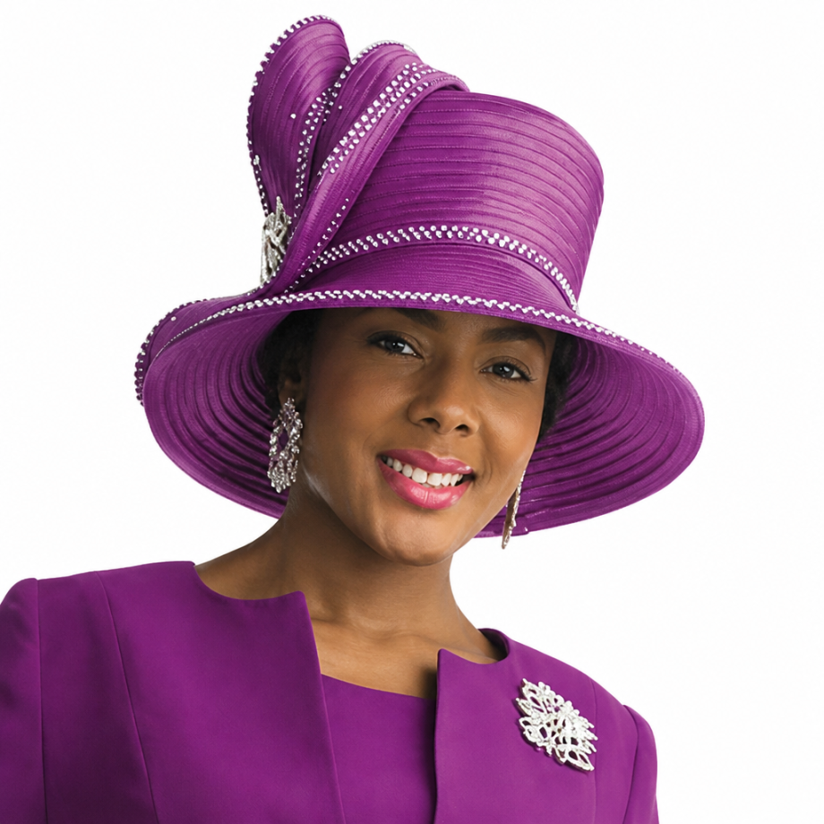 Lily And Taylor 4272-MAG-H Church Hat