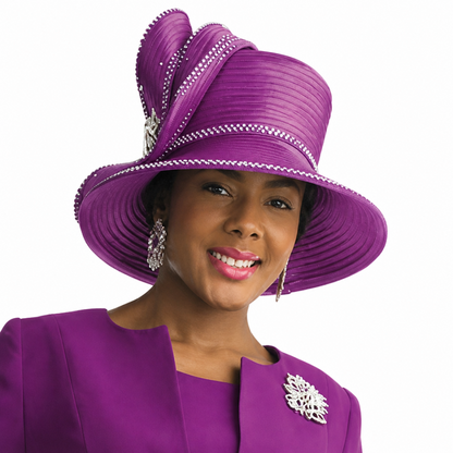 Lily And Taylor 4272-MAG-H Church Hat